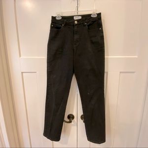 1990s Vintage Coldwater Creek Black Stretch Jeans Size 6
